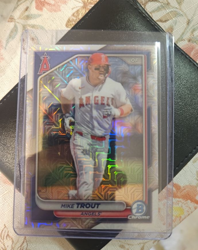 2024 Bowman Chrome #82 Mike Trout — front