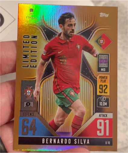 2022 Topps Match Attax 101 #LE10 Bernardo Silva — front