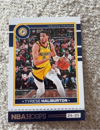 2024-25 Panini NBA Hoops #104 Tyrese Haliburton — front