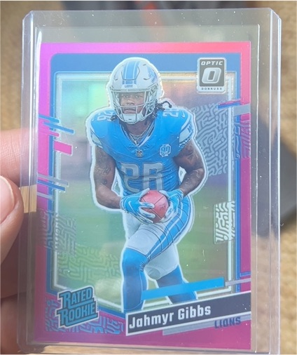 2023 Donruss Optic #331 Jahmyr Gibbs — front