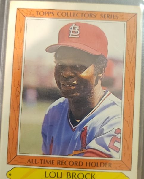 1985 Topps Woolworth All-Time Record Holders #5 Lou Brock — front