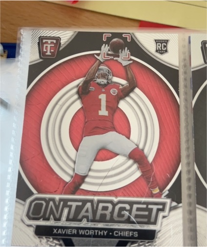 2024 Panini Totally Certified #6 Xavier Worthy On Target Rookie Card — front