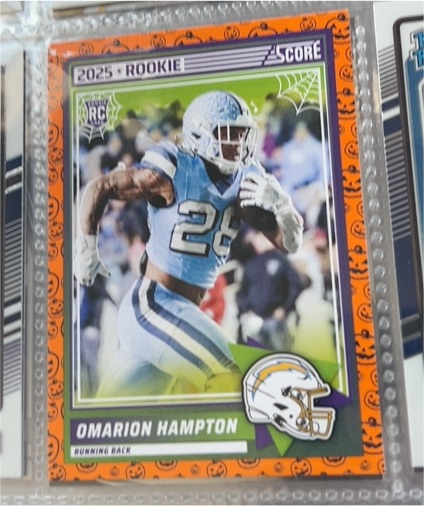 2025 Panini Score A Treat #37 Omarion Hampton — front
