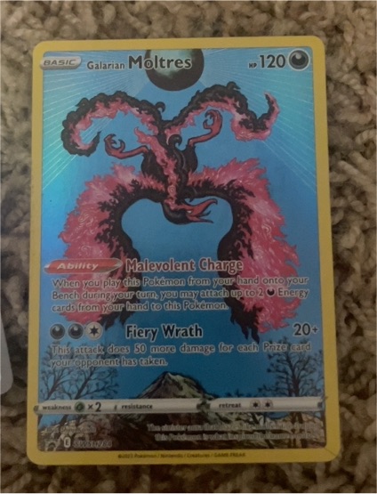 Pokémon TCG Sword & Shield #SWSH284 Galarian Moltres — front
