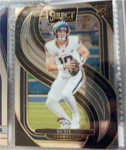 2024 Panini Select #117 Bo Nix Premier Level Rookie — front