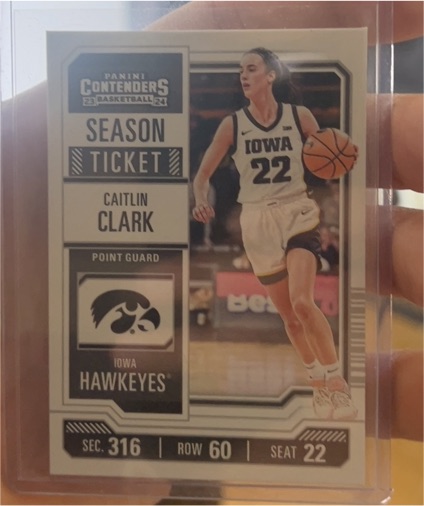 2024 Panini Caitlin Clark Collection Contenders Season Ticket #CC3 Caitlin Clark — front