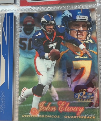1998 Flair Showcase #7 John Elway — front