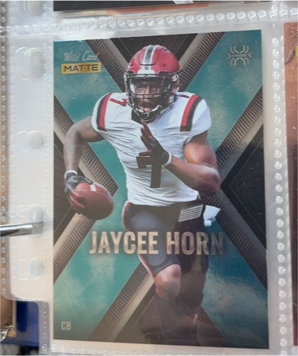 2021 Wild Card Matte X-Plode #MXP-9 Jaycee Horn — front