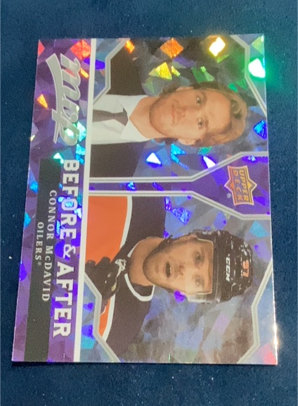 2021-22 Upper Deck MVP Before and After #BA2 Connor McDavid — front