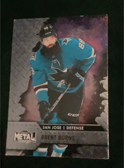 2020-21 SkyBox Metal Universe #85 Brent Burns — front