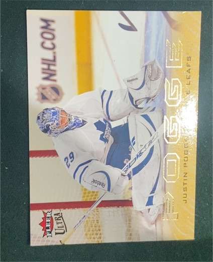 2009-10 Fleer Ultra #POGGE Justin Pogge — front