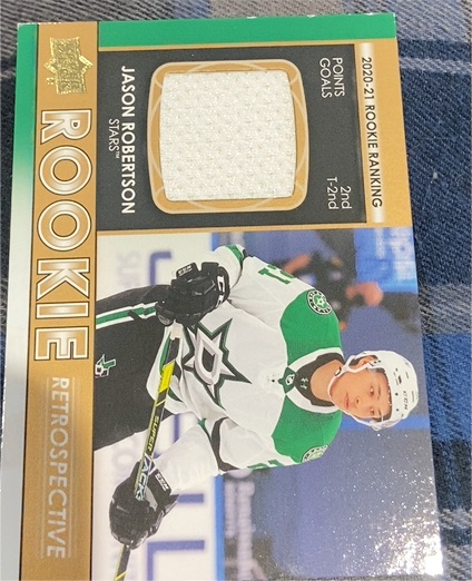 2021-22 Upper Deck Rookie Retrospective #RR-2 Jason Robertson — front