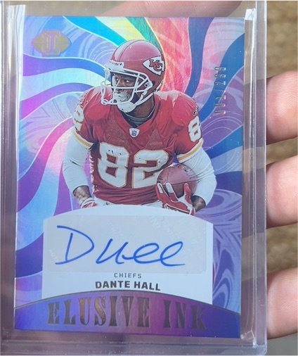 2023 Panini Illusions #EI-DHA Dante Hall Elusive Ink — front