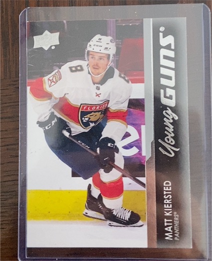 2021-22 Upper Deck #244 Matt Kiersted Young Guns — front