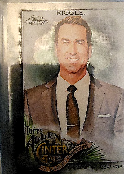 2022 Topps Allen & Ginter Chrome #189 Rob Riggle — front