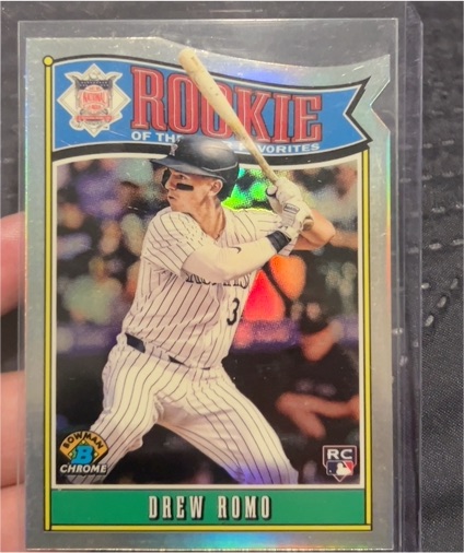 2025 Bowman Chrome Rookie of the Year Favorites #ROY-9 Drew Romo — front