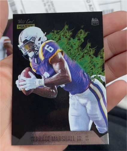 2021 Wild Card Matte #MRHR-13 Terrace Marshall Jr. — front