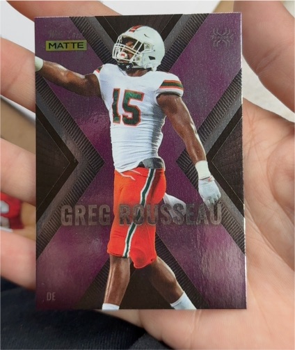 2021 Panini Wild Card Matte X-Plode #MXP-13 Greg Rousseau — front