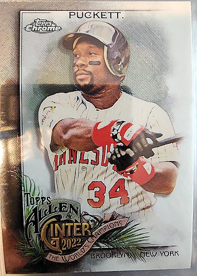 2022 Topps Allen & Ginter Chrome #94 Kirby Puckett — front