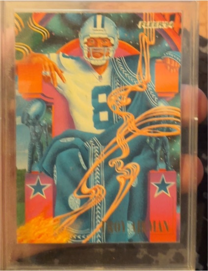 1994 Fleer King of the Hill #5 Troy Aikman — front