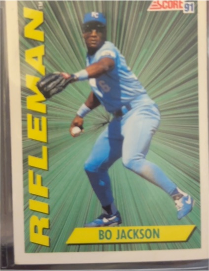 1991 Score #412 Bo Jackson — front