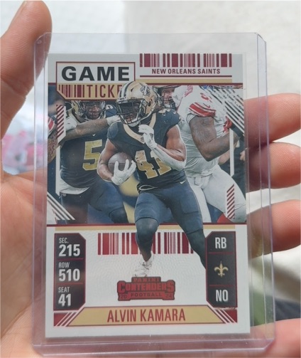 2024 Panini Contenders Football Game Ticket #41 Alvin Kamara — front