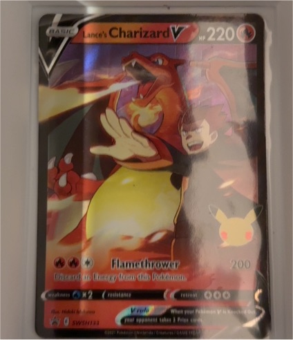 2021 Pokémon Celebrations #SWSH133 Lance's Charizard V — front