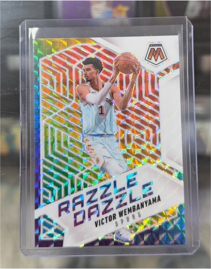2024-25 Panini Mosaic #3 Victor Wembanyama Razzle Dazzle — front