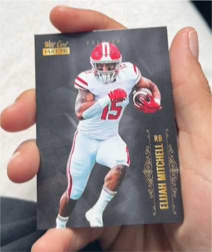 2021 Wild Card Matte Premier #MBC-66 Elijah Mitchell — front