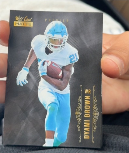 2021 Wild Card Matte Football #MBC-51 Dyami Brown RC — front