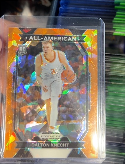2024 Panini Prizm Draft Picks #30 Dalton Knecht All-American Orange Ice Prizm RC — front