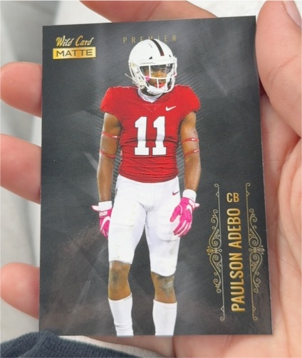 2021 Wild Card Matte Premier #MBC-47 Paulson Adebo — front