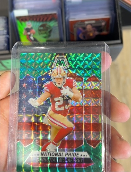 2024 Panini Mosaic National Pride Christian McCaffrey — front
