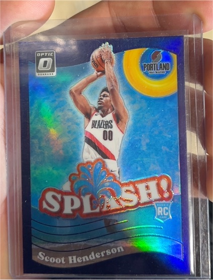 2023-24 Panini Donruss Optic Splash #15 Scoot Henderson — front