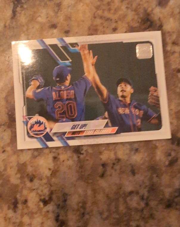 2021 Topps Series 1 #210 Get Up! Pete Alonso & Michael Conforto — front