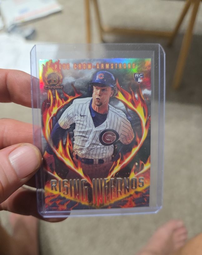2024 Bowman Chrome Rising Infernos #RI-4 Pete Crow-Armstrong — front