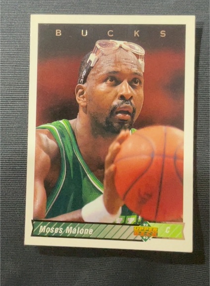 1992-93 Upper Deck #301 Moses Malone — front