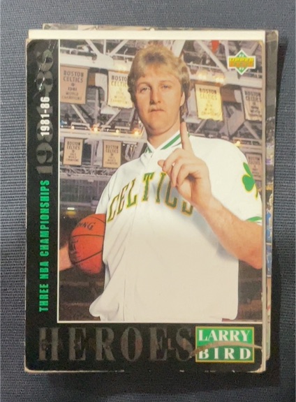 1992-93 Upper Deck Basketball Heroes #22 Larry Bird — front