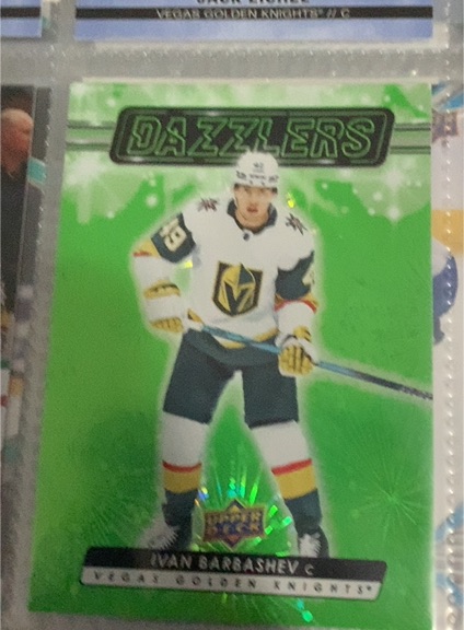 2023-24 Upper Deck Extended Series Dazzlers Green #DZ-114 Ivan Barbashev — front