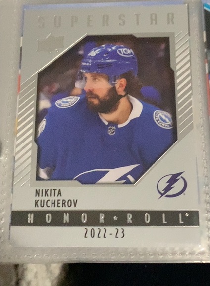 2022-23 Upper Deck Series 1 Honor Roll #HR-44 Nikita Kucherov — front