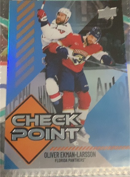 2024-25 Upper Deck Series 1 Checkpoint #CP-22 Oliver Ekman-Larsson — front