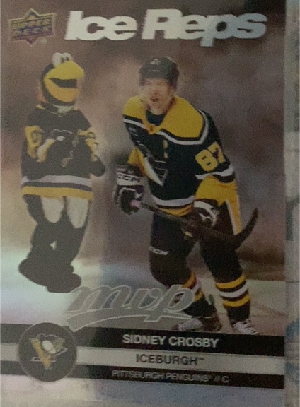 2023-24 Upper Deck MVP Ice Reps #IR-6 Sidney Crosby/Iceburgh Pittsburgh Penguins — front