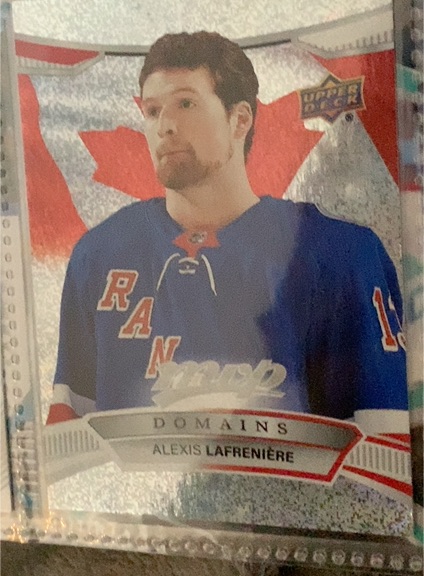 2022-23 Upper Deck MVP Domains #NA-18 Alexis Lafreniere — front