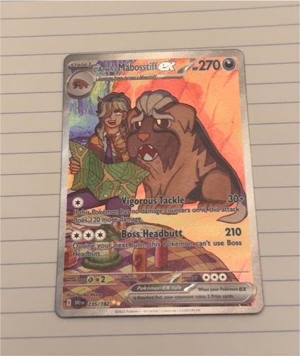 2025 Pokémon TCG Destined Rivals #235 Arven's Mabosstiff ex — front