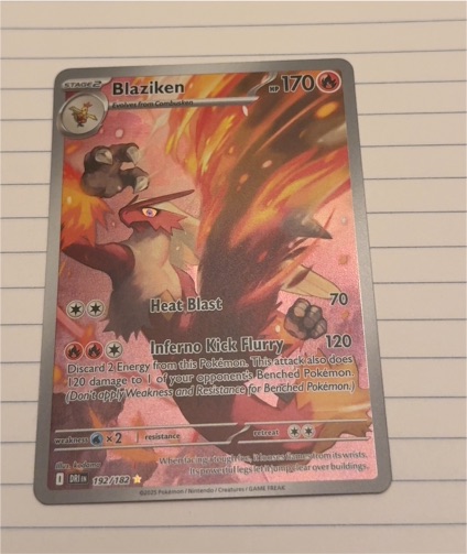 2025 Pokémon #192 Blaziken — front