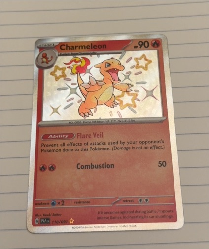 2024 Pokémon Paldean Fates #110 Charmeleon — front