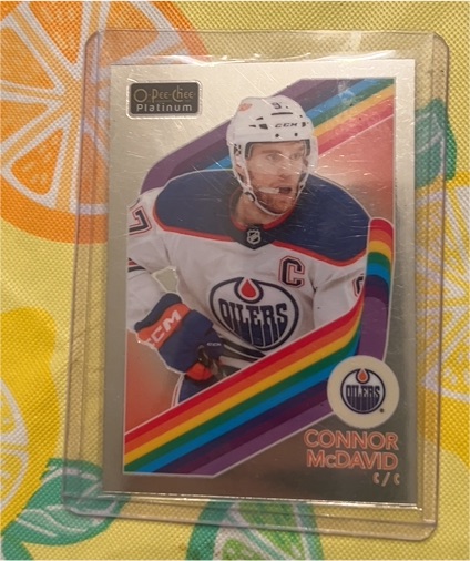 2023-24 O-Pee-Chee Platinum Retro #R-1 Connor McDavid — front