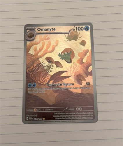 2023 Pokémon Scarlet & Violet 151 #180 Omanyte Illustration Rare — front