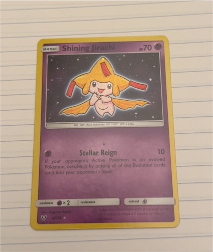 2017 Pokémon TCG Shining Legends #42 Shining Jirachi — front