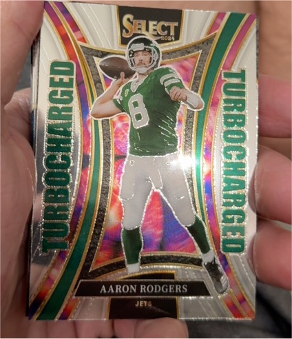 2024 Panini Select #8 Aaron Rodgers Turbocharged — front